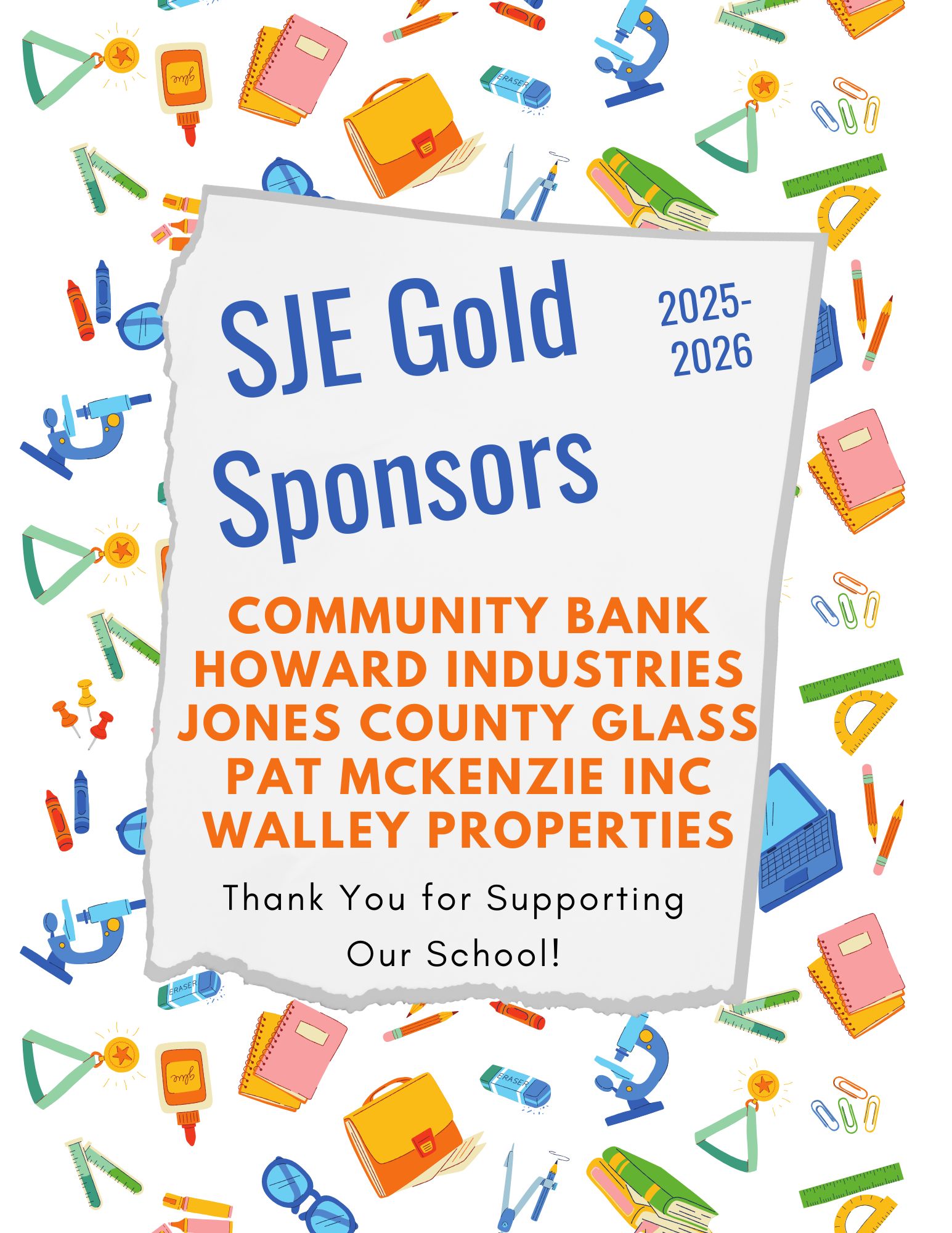 LIst of sponsor names